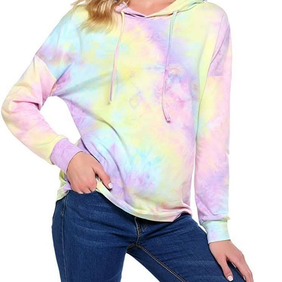 zeagoo Tops - Tie Dye Hoodie Sweatshirt